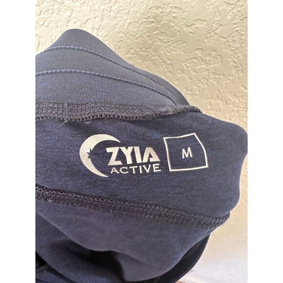 ZYIA Navy Blue Waist Tie Pull On Comfy Jogger Pants Size Medium - Picture 7 of 8